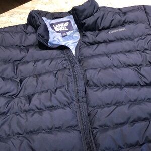 2XL navy mens’ Land’s End down jacket